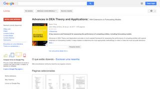 
                            7. Advances in DEA Theory and Applications: With Extensions to ... - Resultado da Pesquisa de livros Google