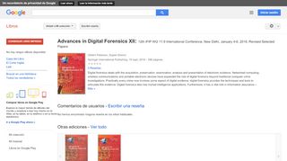 
                            7. Advances in Digital Forensics XII: 12th IFIP WG 11.9 International ...