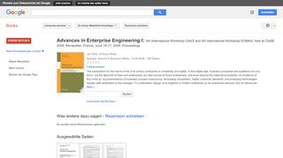 
                            12. Advances in Enterprise Engineering I: 4th International Workshop ... - Google Books-Ergebnisseite