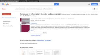 
                            5. Advances in Information Security and Assurance: Third International ...