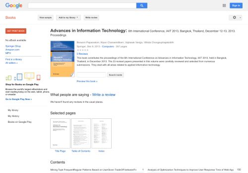 
                            5. Advances in Information Technology: 6th International ...