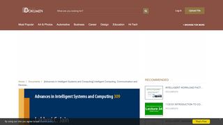 
                            10. [Advances in Intelligent Systems and Computing] Intelligent ...