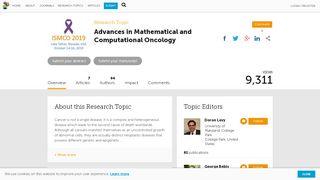 
                            13. Advances in Mathematical and Computational Oncology | Frontiers ...