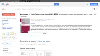 
                            7. Advances in Web-Based Learning - ICWL 2005: 4th International ...