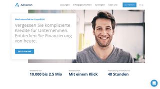 
                            2. Advanon: Factoring-Alternative für KMU und Startups