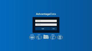 
                            3. Advantage Data Login