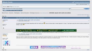 
                            9. ADVCASH, deposit with credit card problem - Bitcointalk
