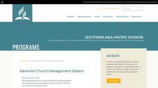 
                            4. Adventist Church Management System - Southern Asia-Pacific Division