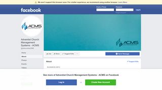 
                            7. Adventist Church Management Systems - ACMS - About | Facebook