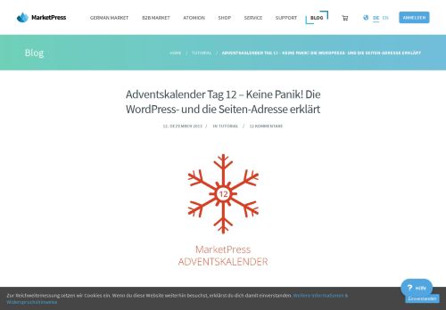 
                            9. Adventskalender Tag 12 – Keine Panik! Die WordPress- und die ...