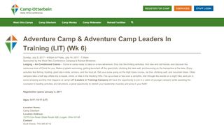 
                            13. Adventure Camp & Adventure Camp Leaders in Training (LIT) (wk 6 ...