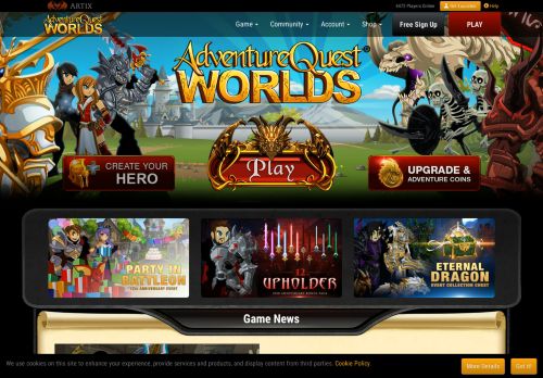 
                            3. Adventure Quest Worlds - Free Fantasy MMORPG Game