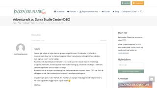 
                            3. Adventuredk vs. Dansk Studie Center (DSC) | Backpacker Planet