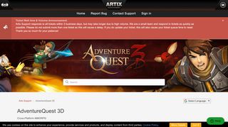 
                            6. AdventureQuest 3D – Artix Support