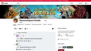 
                            5. AdventureQuest Worlds - Reddit