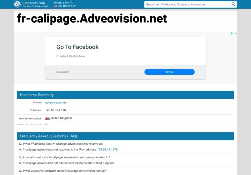
                            12. AdveoVision - Page identification | IPAddress.com