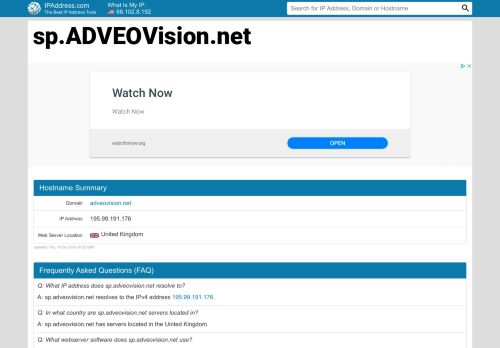 
                            13. Adveovision Sp | IPAddress.com: sp.adveovision.net