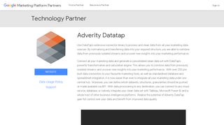 
                            4. Adverity Datatap - Google Marketing Platform Partners