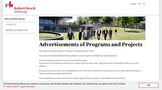 
                            7. Advertisements of Programs and Projects - Robert Bosch Stiftung