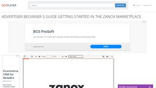 
                            13. advertiser beginner s guide getting started in the zanox marketplace