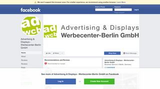 
                            6. Advertising & Displays - Werbecenter-Berlin GmbH - Home | Facebook