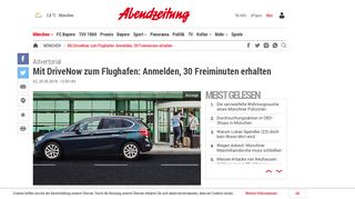 
                            9. Advertorial: Mit DriveNow zum Flughafen: Anmelden, 30 Freiminuten ...