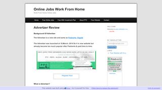
                            10. Advertzer Review | Online Jobs Work From Home