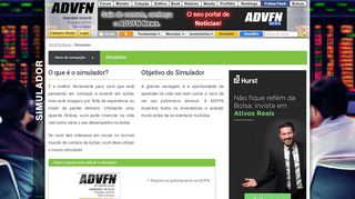 
                            9. ADVFN Simulador do Mercado de Ações