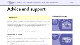 
                            9. Advice and support - LSE Students' Union