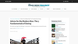 
                            10. Advice for the Modern Man: The 3 Fundamentals of Dating - The Good ...