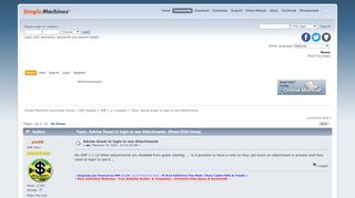 
                            10. Advise Guest to login to see Attachments - Simple Machines Forum