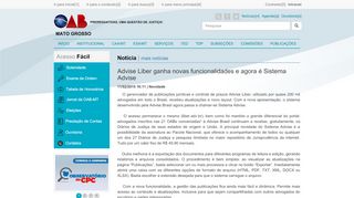 
                            13. Advise Liber ganha novas funcionalidades e agora é Sistema Advise ...