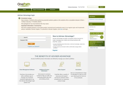 
                            9. Adviser - Adviser Advantage - Adviser login - OnePath