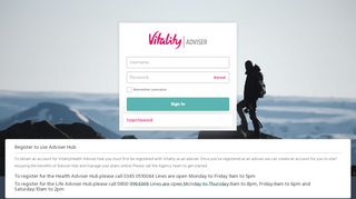 
                            5. AdviserHub Single Sign On - Vitality