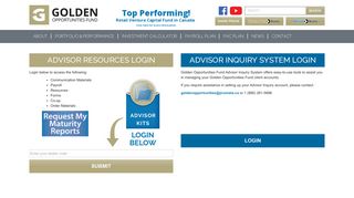 
                            4. Advisor Login – Golden Opportunities