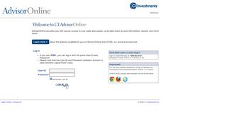 
                            1. Advisor Online - CI Investments