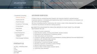 
                            1. Advisory Services - Atlant Invest