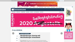 
                            9. Advocado: Mecklenburger Startup mit Mecklenburger Investment ...