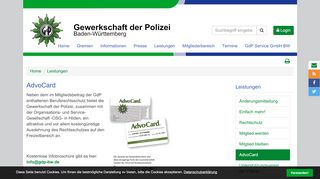 
                            12. AdvoCard - Gewerkschaft der Polizei