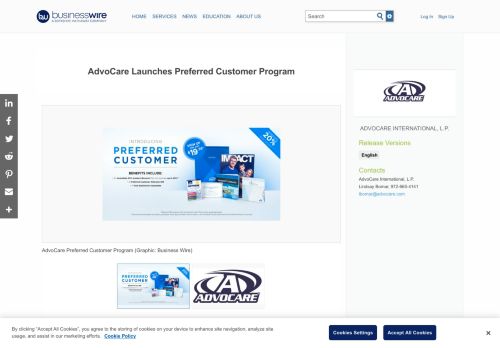 
                            6. AdvoCare Launches Preferred Customer Program | Business Wire