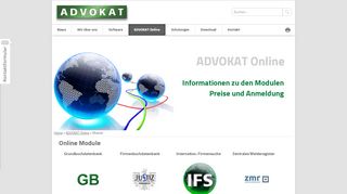 
                            3. ADVOKAT Online Module - Abfragen der Grundbuchdatenbank ...