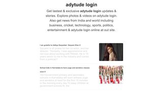 
                            4. adytude login - Latest adytude login Updates - adytude login Articles ...