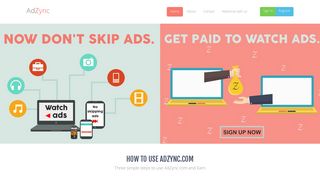 
                            3. AdZync - Get Paid to Watch Ads