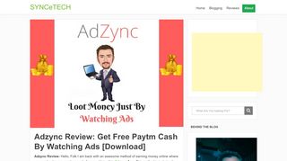 
                            8. Adzync Review: Get Free Paytm Cash By Watching Ads [Download ...