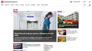 
                            11. A&E - latest news, breaking stories and comment - The Independent