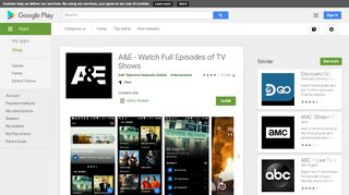 
                            6. A&E - Watch Full Episodes of TV Shows - Apps on Google Play