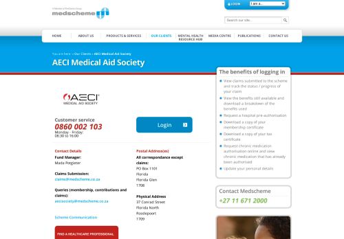 
                            7. AECI Medical Aid Society | Medscheme