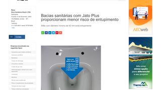 
                            12. AECweb | Bacias sanitárias com Jato Plus proporcionam menor risco ...