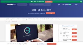 
                            2. AEEE Hall Ticket 2019, Admit Card – Download Amrita Hall Ticket