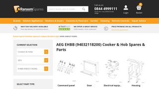 
                            7. AEG EHBB (94032118200) Cooker & Hob Spares & Parts | Ransom ...